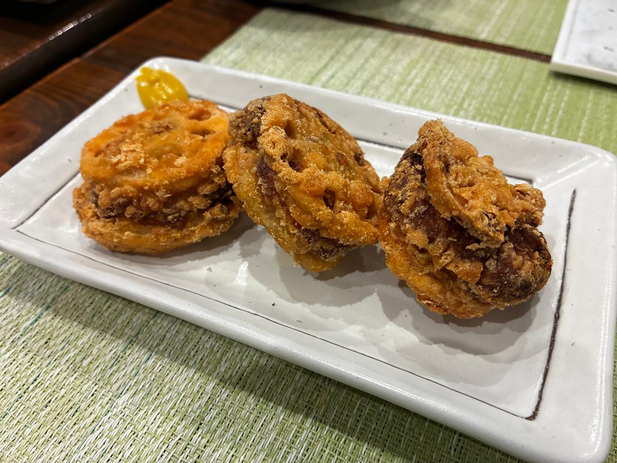 蓮根の挟み揚げ