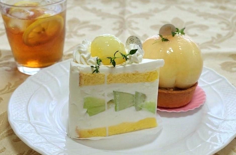 メロンのショートケーキ♪