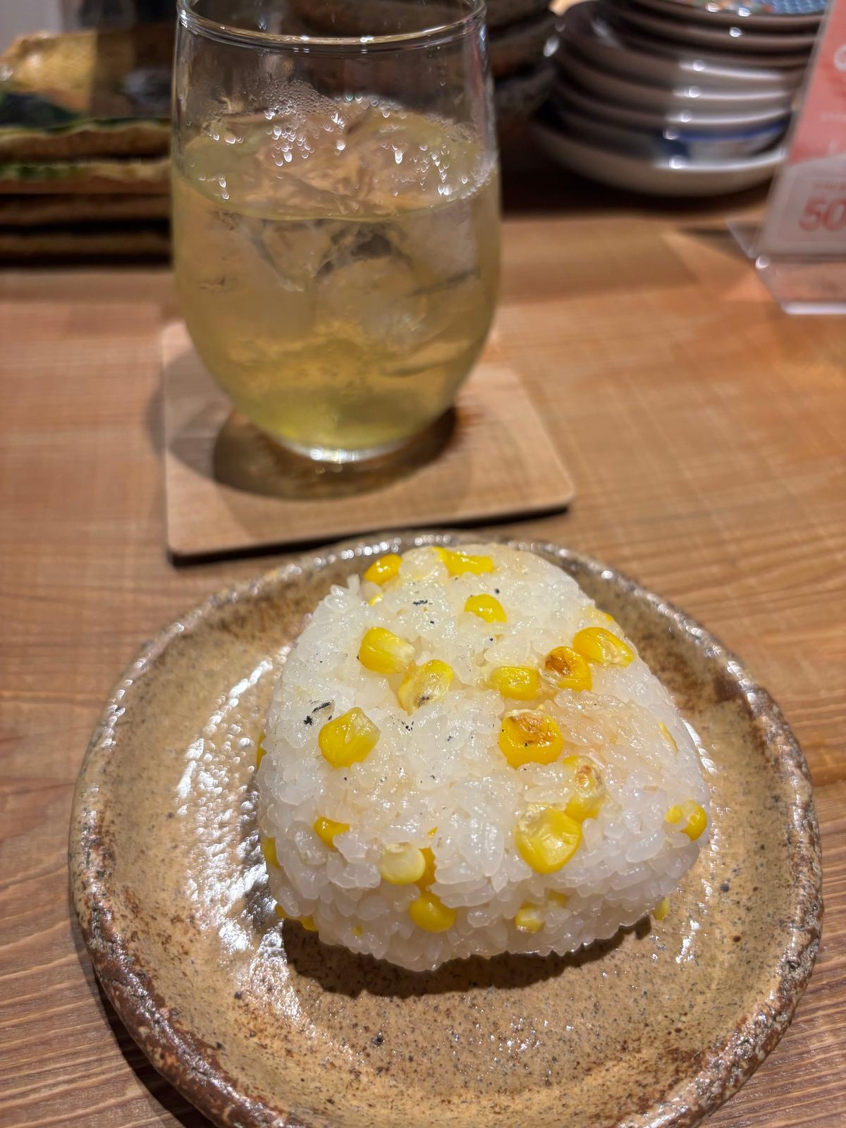 とうもろこしの焼きおにぎり