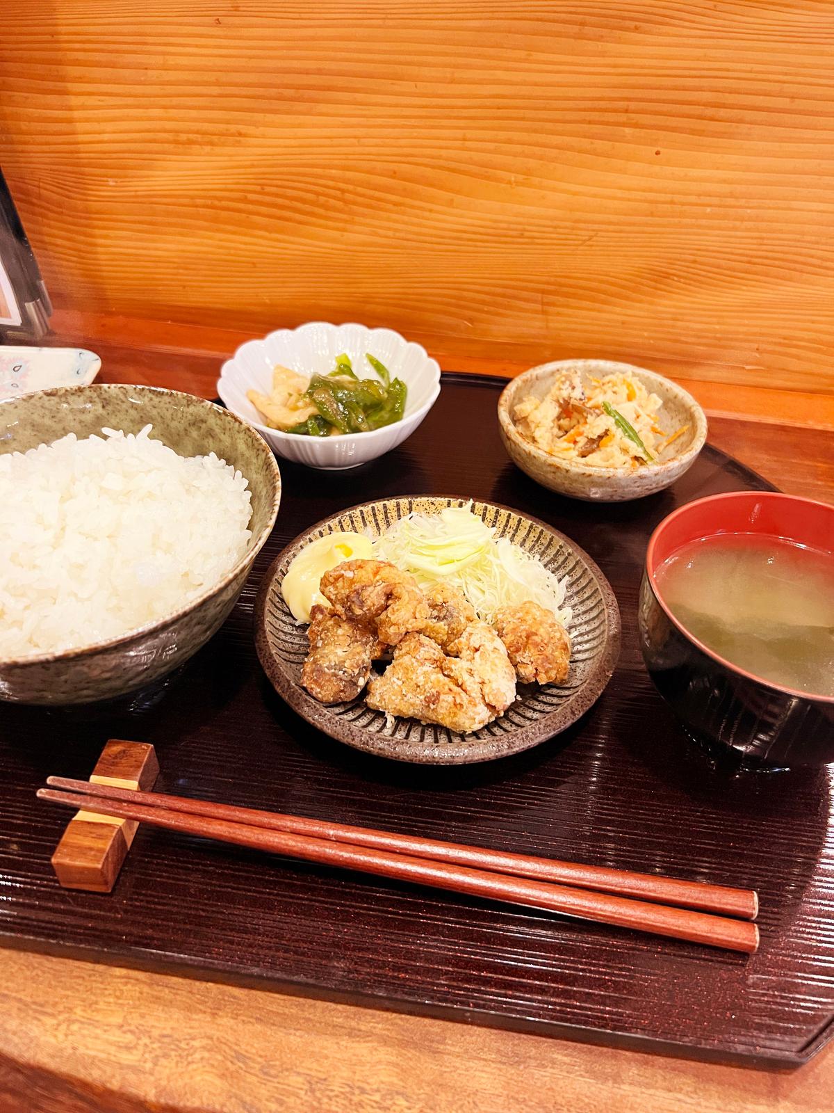 この日のランチは唐揚げでした☆
