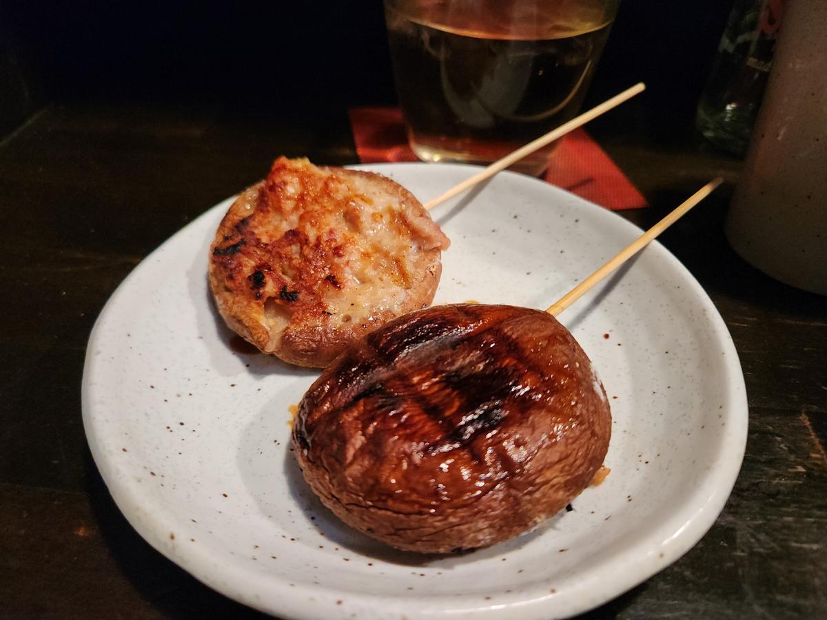 シイタケの肉詰め