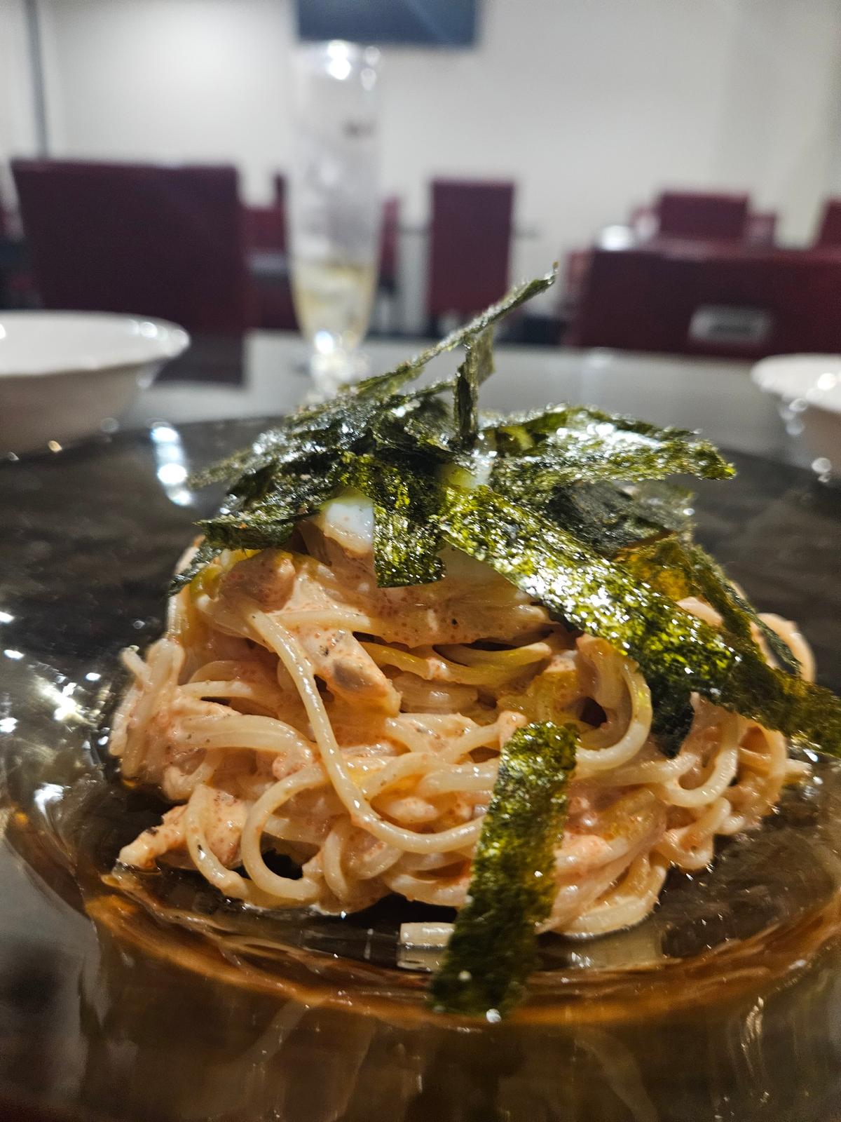 明太冷製パスタ