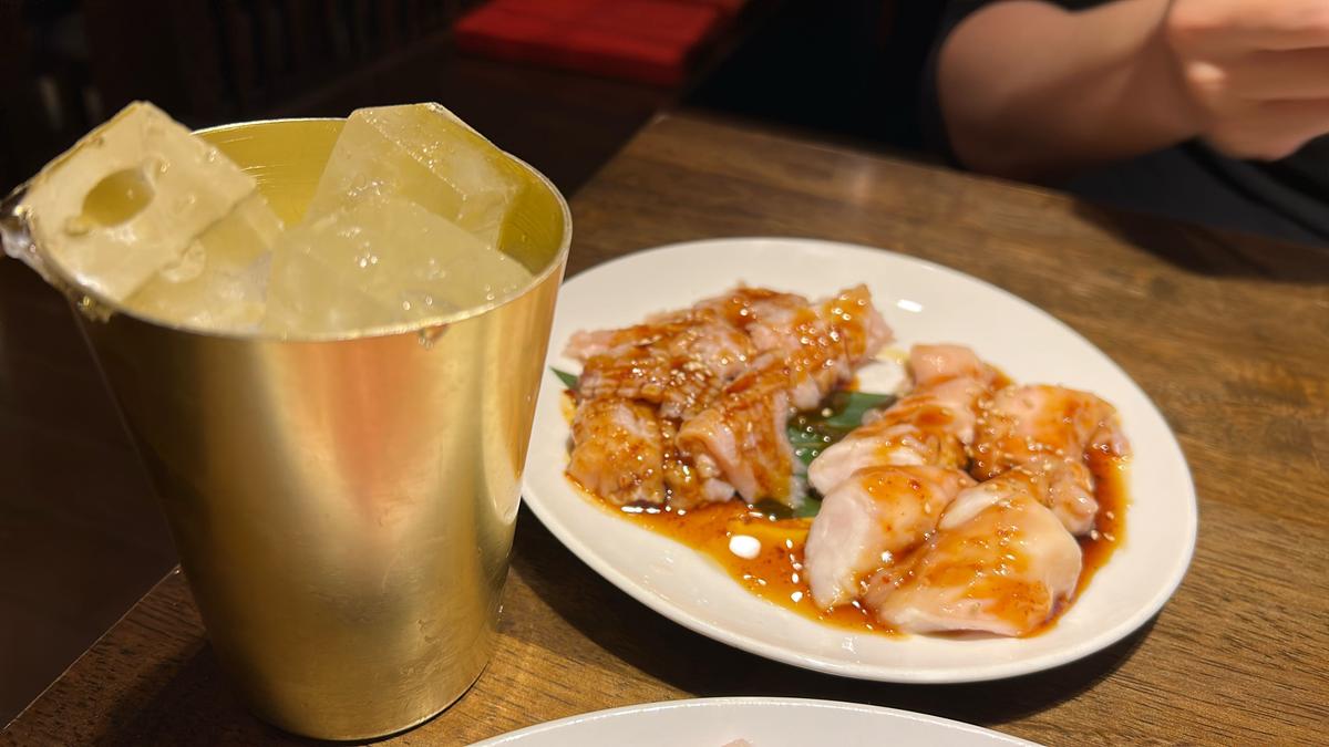 ミノとホソ・火消し用の氷も最初から出していただけます