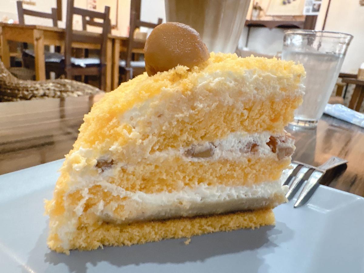 栗のショートケーキ